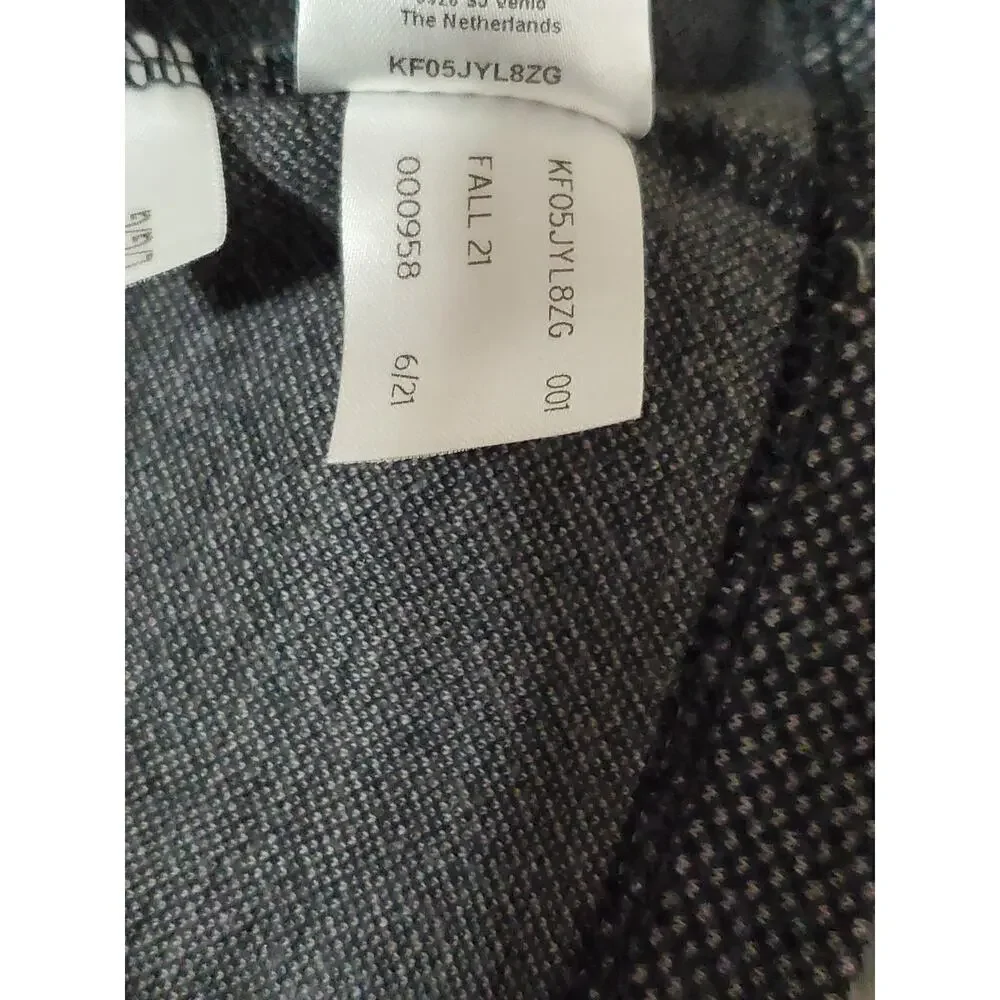 Michael Kors Men’s Sweater Charcoal Mel Grey Size L Fall 2024